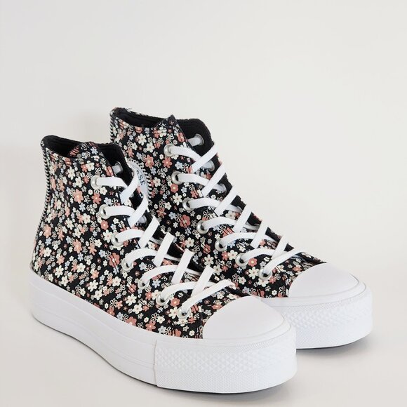 Converse CTAS Lift Hi Petite Petals Women's Platform Sneakers A14264C NWT - Picture 1 of 6